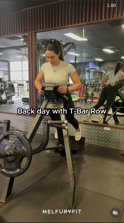 Fitness reel about back day workout